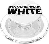 I vincitori degli sport di squadra indossano il bianco PopSockets PopGrip per MagSafe