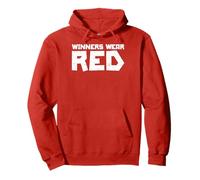 I Vincitori degli Sport di Squadra Indossano Il Rosso Felpa con Cappuccio