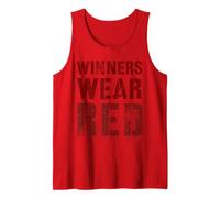 I Vincitori d'Epoca Indossano Rosso Summer Camp Squad War Game Spirit Canotta