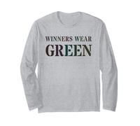 I Vincitori Indossano Verde Summer Camp War Game Mom Cheer Vibes Only Maglia a Manica