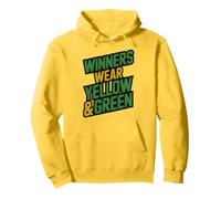 I Vincitori Retro Indossano Giallo E Verde Field Day Spirit W elpa con Cappuccio