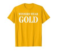 I vincitori retrò indossano oro War Game Team Building Sport Fan Maglietta
