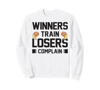 I Vincitori Si Allenano I Perdenti Si Lamentano Corte Felpa