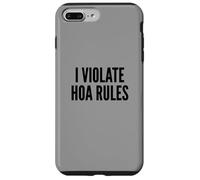 I Violate HOA Rules Homeowners Association Rebel Outlaw Custodia per iPhone 7 Plus/8 Plus