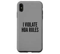 I Violate HOA Rules Homeowners Association Rebel Outlaw Custodia per iPhone XS Max