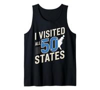 I Visited all 50 States - Maglietta per viaggiatori Canotta