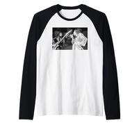 I volti Ronnie Wood e Rod Stewart Reading Festival 1972 Maglia con Maniche Raglan