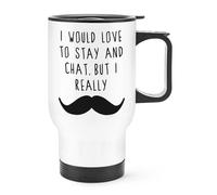 I Vuoi Love To Supporto E Chat Baffi Viaggio Tazza con Manico - Divertente