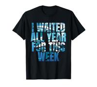 I Waited all Year for This Week Shark Ocean Conservation Maglietta