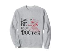 I Wanna Be Your Doctor - Maschera Gotica della Peste, Arte Vintage Felpa