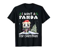 I Want A Donkey for Christmas Santa Hat Funny Xmas Maglietta