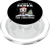 I Want A Donkey For Christmas Santa Hat Funny Xmas PopSockets PopGrip per MagSafe