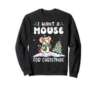 I Want A Mouse for Christmas Santa Hat Funny Xmas Felpa