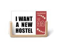 I Want A New Hostel Art Deco Fashion 2022 Calendario da scrivania Planner 12 mesi