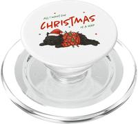 I Want for Christmas Is a Nap - Simpatico gatto addormentato PopSockets PopGrip per MagSafe