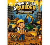 I Want to Be a Builder: Construction Careers Coloring Book for Kids Ages 4-8 | Learn About Trucks, Machines, and Real Jobs While Coloring