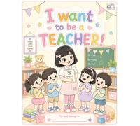 I Want to Be a Teacher: A Fun Coloring Book for Kids Ages 3-7