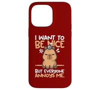 I want to be nice but everyone annoys me cute tee Capy lover Custodia per iPhone 14 Pro Max