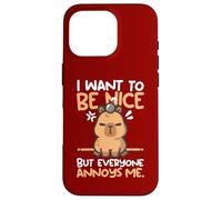 I want to be nice but everyone annoys me cute tee Capy lover Custodia per iPhone 16 Pro