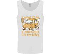 I Want To Be Un Meccanico Come il Mio Papà Uomo Canotta Maglia