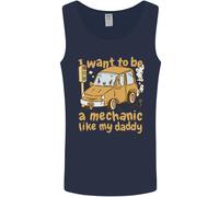 I Want To Be Un Meccanico Come il Mio Papà Uomo Canotta Maglia