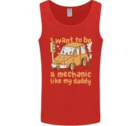 I Want To Be Un Meccanico Come il Mio Papà Uomo Canotta Maglia