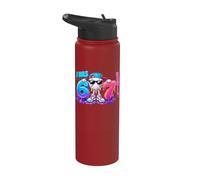 I was 6 Now I'm 7 Birthday Boys Baseball Drip 67 Meme 6 7 Stainless Steel Insulated Water Bottle