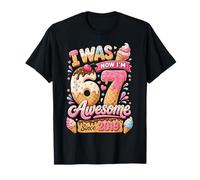 I Was 6 Now I'm 7 Birthday Ice Cream Awesome Since 2019 Maglietta