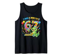 I Was 6 Now I'm 7 Dinosaur Birthday Awesome Since 2019 Canotta
