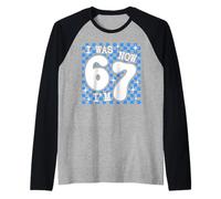 I Was 6 Now I'm 7 Funny 7th Birthday Cool Seven Years Old Maglia con Maniche Raglan