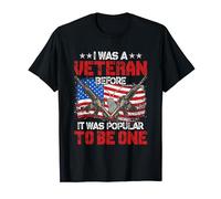 I Was A Veteran American Veterans Day USA Flag Patriotic Maglietta