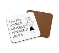 I Was Born A Principessa Sottobicchiere - Divertente Ragazze da Ragazza