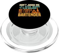 I Was Born To Be Awesome Not Perfect I Am A Bartender PopSockets PopGrip per MagSafe