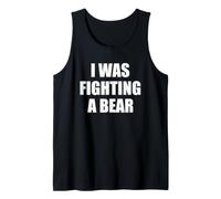 I Was Fighting A Bear - Orso Divertente Regalo per Esterni Canotta