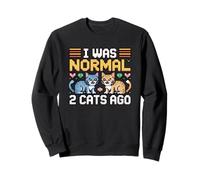 I Was Normal 2 Cats Ago Felpa