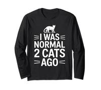I Was Normal 2 Cats Ago Maglia a Manica