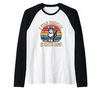 I Was Normal 2 Cats Ago Maglia con Maniche Raglan
