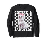 I Was Normal 2 Samoiedi Fa Samoiedo Dog Girl Coquette Bow Maglia a Manica