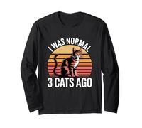 I Was Normal 3 Cats Ago Maglia a Manica