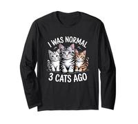 I Was Normal 3 Cats Ago Maglia a Manica