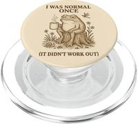 I Was Normal Once Grumpy Frog Coffee Vintage Humor PopSockets PopGrip per MagSafe