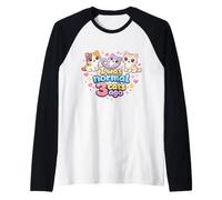 I Was Normal Three Cats Ago Cute Kawaii Cat Lover Maglia con Maniche Raglan