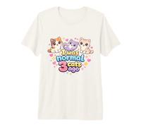 I Was Normal Three Cats Ago Cute Kawaii Cat Lover Maglietta Premium