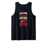 I Was Normal Three Guitars Ago Guitar Collector Joke Canotta