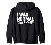 I Was Normal Three Kids Ago Funny Mom Motherhood Felpa con Cappuccio