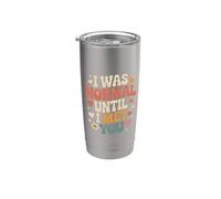 I Was Normal Until I Met You Coppia Caos Amore Bicchiere termico in acciaio inox doppia parete