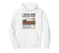 I Was One Over Disc Golf Divertente Golfista Felpa con Cappuccio