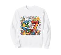 I Was Six Now I'm Seven Autism Easter 67 Meme 7th Birthday Felpa