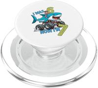 I was Six Now I'm Seven Shark 67 Meme 7th Birthday Boys Kids PopSockets PopGrip per MagSafe