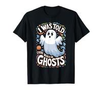 I Was Told There Would Be Ghosts Funny Halloween Kids Boys Maglietta